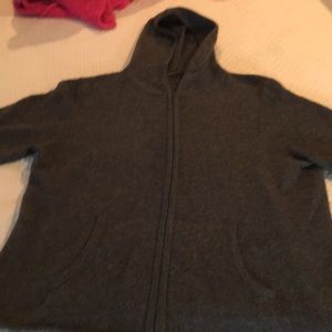Lord and Taylor Cashmere Zip Hoodie